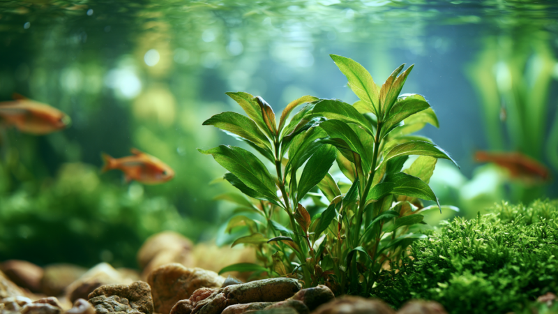 Crystal clear aquarium water