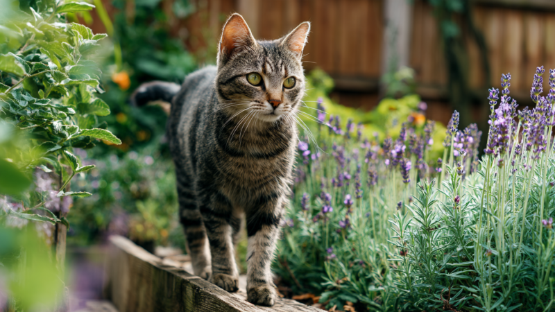 Cat-friendly garden